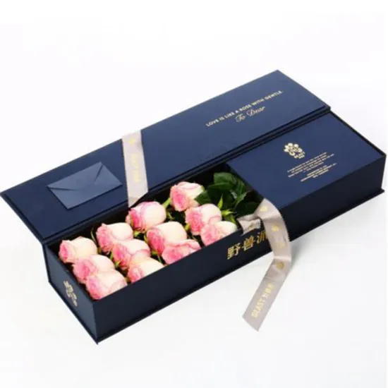 Valentine gift luxury paper box flower packaging