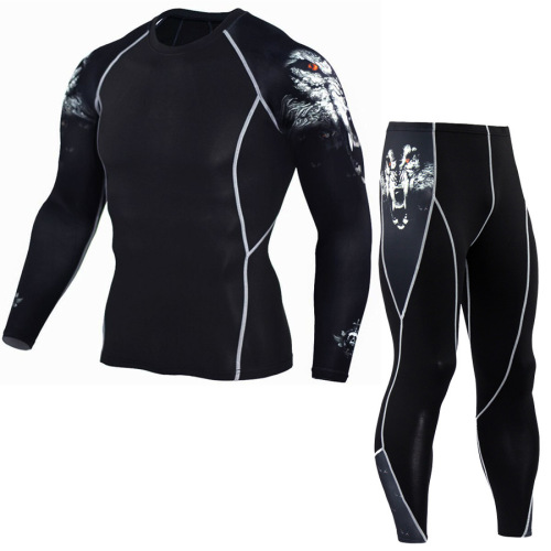 Conjunto de meia-calça de compressão masculina de base