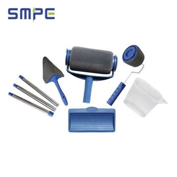 China Paint Roller Manufacturer | 8-Piece Paint Brush & Roller Kit with Flocking Sponge