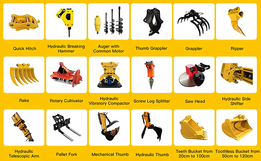 Backhoe attachments