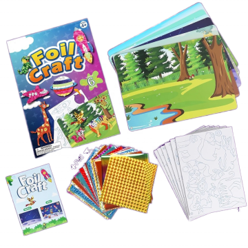 Art Kit Toys: Exploring Creativity with Animal, Space, and Car Themes, Plus Foil Stickers for Kids' Craft Supplies