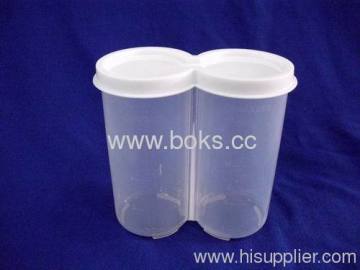 Round Plastic Cookies And Cracker Tin Boxes 