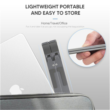 Portátil con soporte de aluminio compatible con portátiles y tabletas
