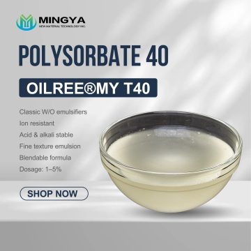 O/W emulsifier Nonionic surfactant POLYSORBATE 40