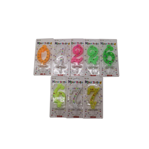 Birthday Colored Number Candle for Birthday Party Use