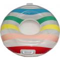 High Quality Printed Rainbow Swim Ring With Handle