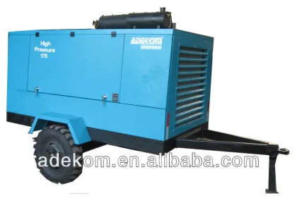 10bar and 355 CFM mobil screw air compresseur