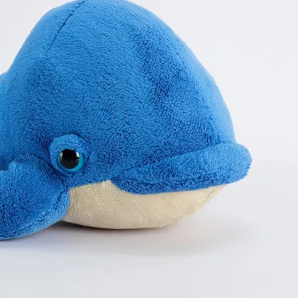Top quality plush toy factory wholesale lovely stuffed blue whale plush toy