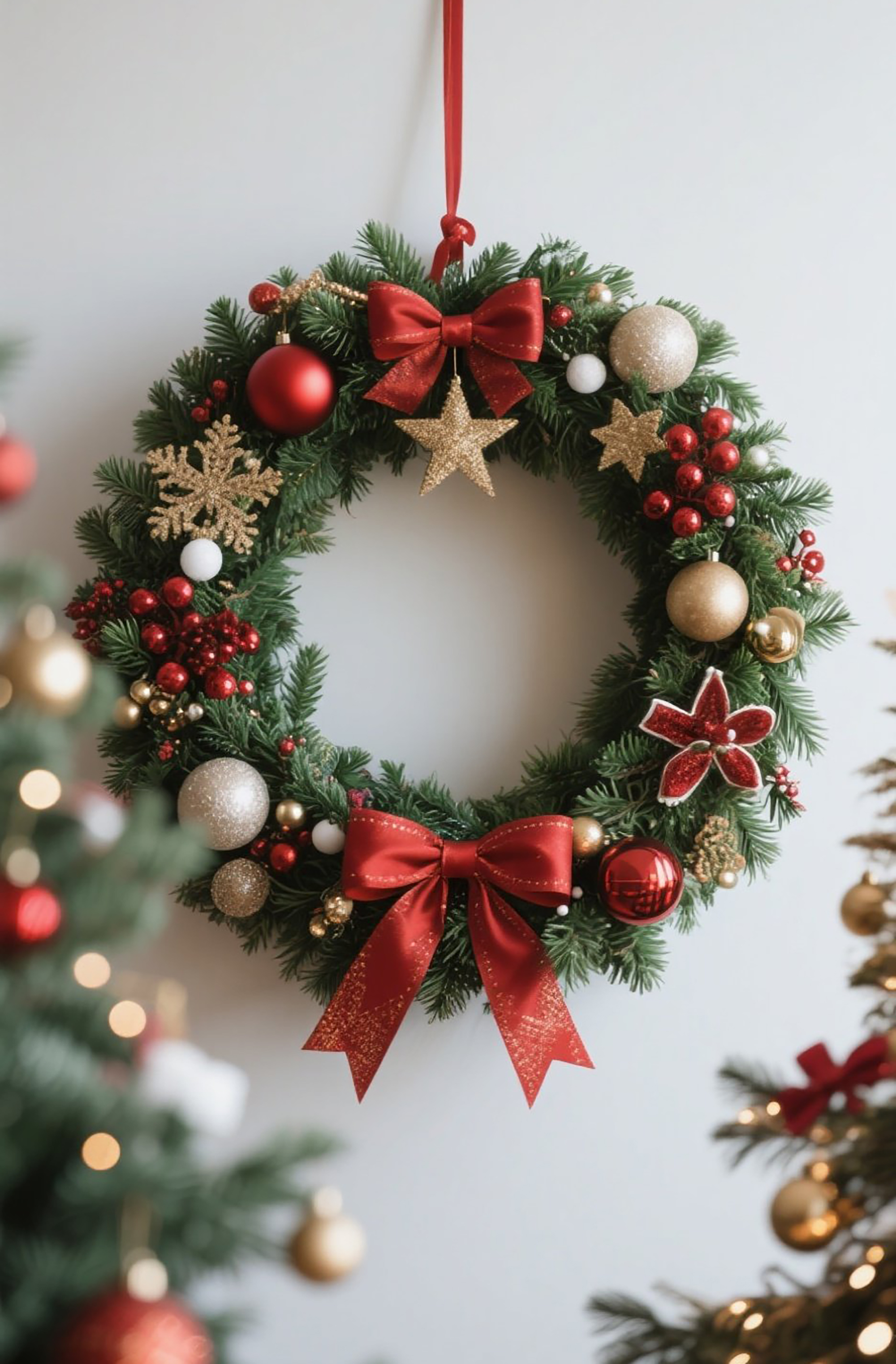 Christmas garland for stairs
