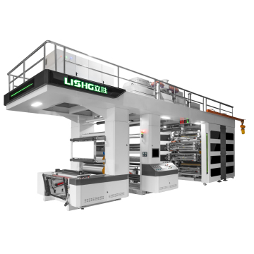 High Speed Central Drum Flexographic Printers for Paper, Plastic, and Non-Woven Bags in 8 Colors