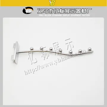 Chrome plating wire waterfall hook for slotted upright