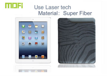 Grey / Brown Ipad Protective Cases Super Fiber Mofi Lightweight