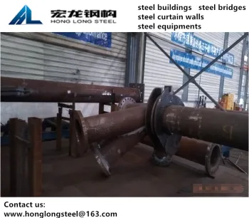 Steel Column Fabrication of Roller Coaster