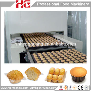machinery producing custard cake