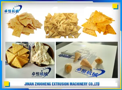 Hot sale Fried crispy bugles snack food making machinery Processing line