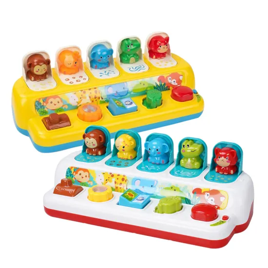 Interactive Bouncing Toys with Lights and Music for Toddler Cognitive Education