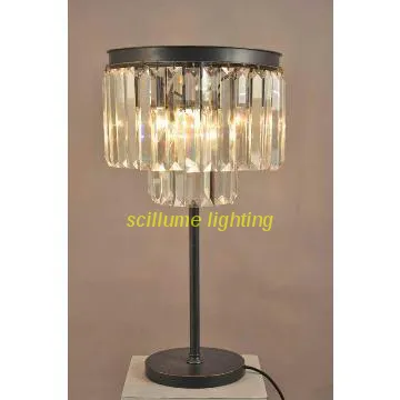TT20538-6ABG 1920S ODEON glass fringe table lamp