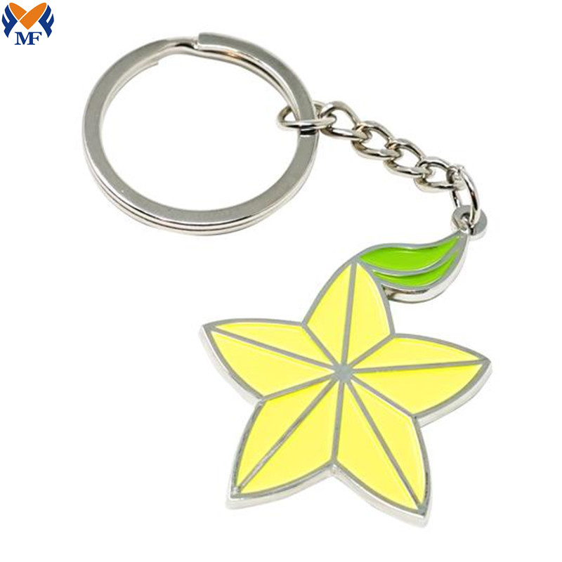 Ausgefallenes Geschenk Metall Custom Fruit Charm Schlüsselanhänger