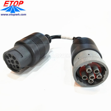 Diagnostic Cable Female OBD2 To Female J1708 Connector