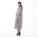 Модное длинное кашемировое пальто