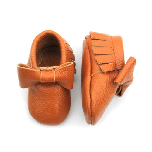 Factory Price Baby Moccasins Wholesale Indoor Infant Bowknot Baby Girl Moccasins Supplier