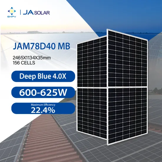 JA Solar High-Power N-type Bifacial Perovskite Solar Panels (600W-625W) for European Warehouses