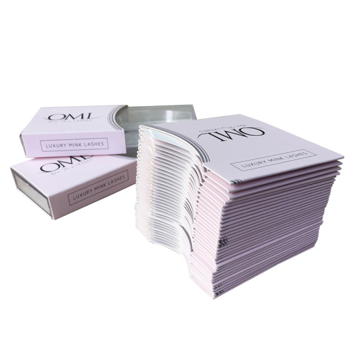 Smooth Edge Design Half Sleeve Eyelash Paper Box