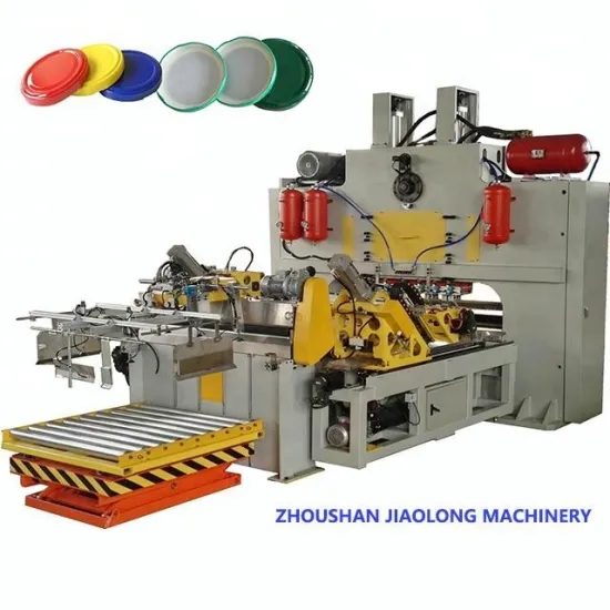 Automatic cheap Screw Metal Top Lid/Twist Off Metal Caps Machine/Glass Jar Bottle Cap Making Line