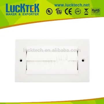 Perfect choice for cable exit, Wall brush plate