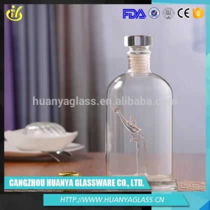 Alibaba hot products custom crystal glass wine vodka bottle