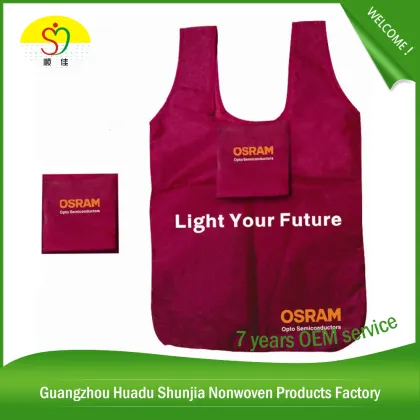 Folded Shopping Bag Supply Cute Nylon Handbag