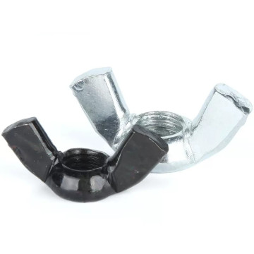 Set of Carbon Steel and Zinc Plated Thumb Butterfly, Wing, and Adjustible Wing Nuts with Screws in M3, M4, M5, M6, M8, M10, M12 Sizes