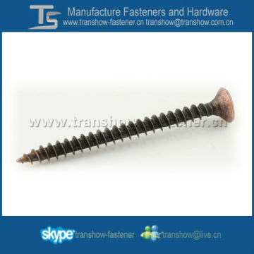 bronze coated chipboard screw