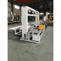 Automatic radial reel stretch wrapping machine