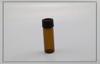 heat resistant PTFE septa Sample Glass Vials 15mm , amber c