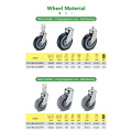 Ball Bearings Stainless Steel Bracket Swivel Caster