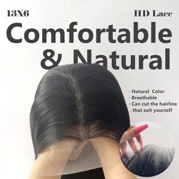13x6 body wave human hair lace front wig