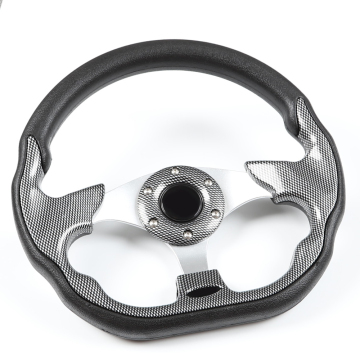 Universal 13 inch PU Aluminum Frame Sports Car Racing Steering Wheel