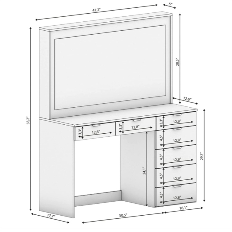 Large Makeup Table 1