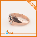 Rose Gold Crystal fred Ring Partihandel