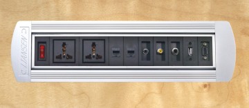 motorized pop up multi-function conference table socket
