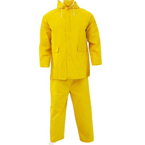 Mens Hooded Full Length Classic Yellow Coat
