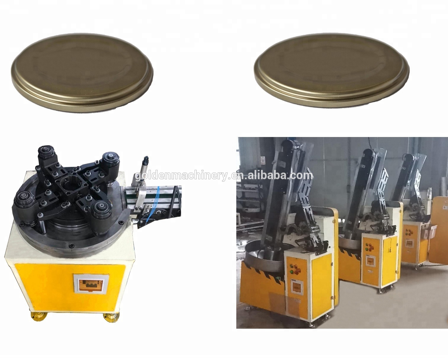 Troqueles de perforación de metal con alimentación automática de hojas de hojalata CNC / Prensa perforadora para torcer la línea de máquinas de fabricación de tapas CKO SKO