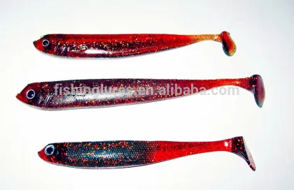 Hand poured soft swim bait for bass fishing