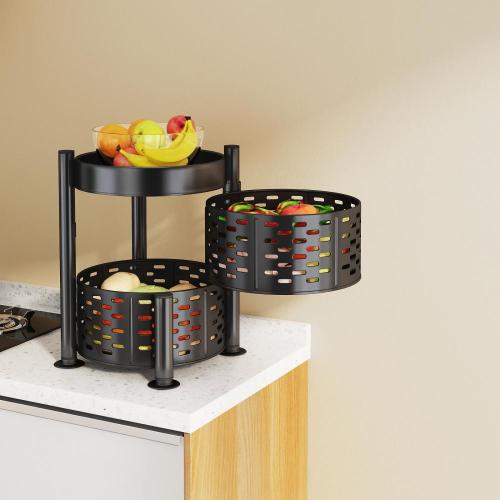 2 Tier Expandable iron Kitchen Vegetable Rack