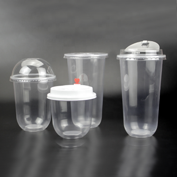 Custom Clear PET/PLA/PP 12oz Oval Lid Ice Cream Cups