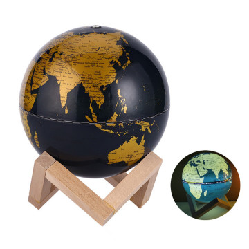 World Map Globe Modern Styles Black Home Decorative
