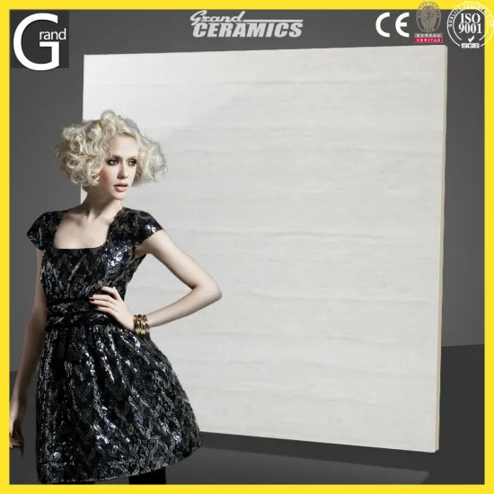 White wood pattern large ceramic floor tiles