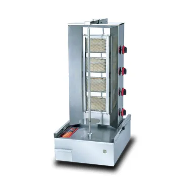 Professional Commercial Kitchen Equipment: Durable Rotary Gas Doner Kebab Making Machine
