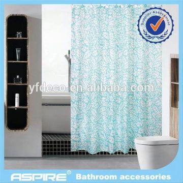 polyester double swag shower curtain